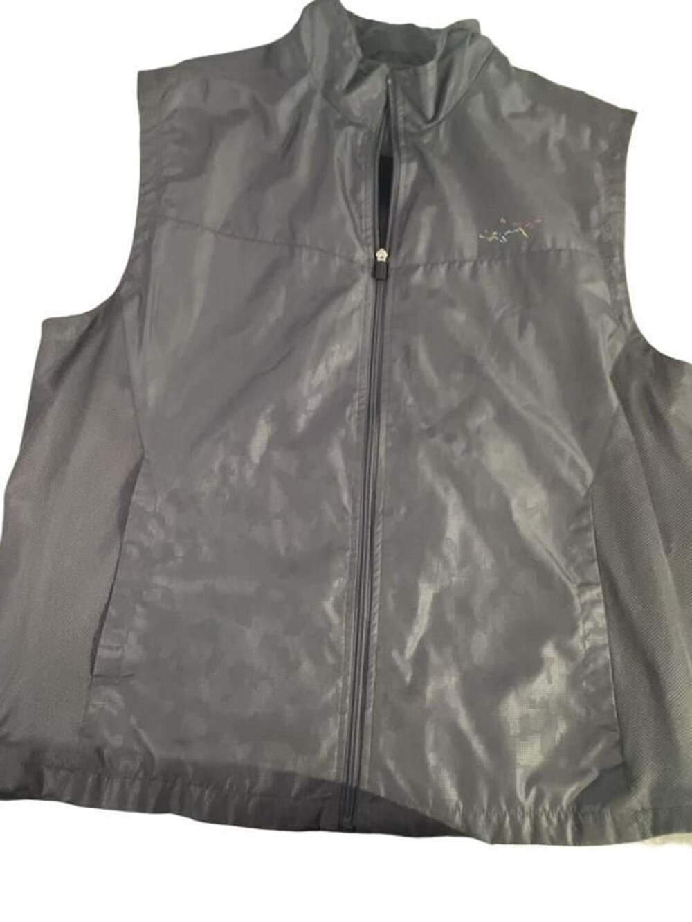 Greg Norman for Tasso Elba Gray Full Zip Golf Vest XL